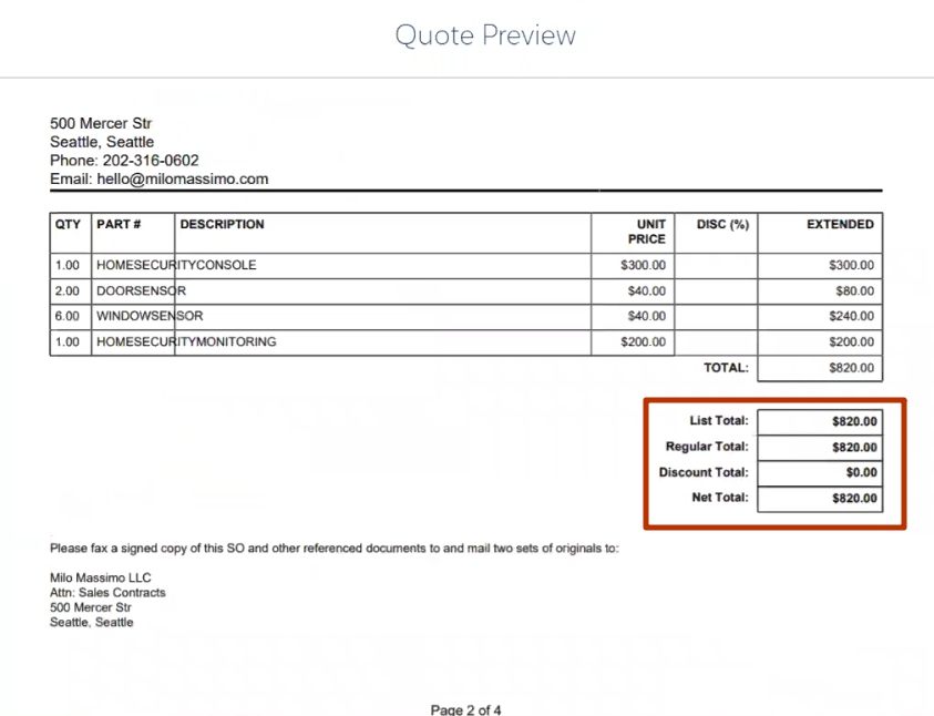 Salesforce Cpq Quote Template